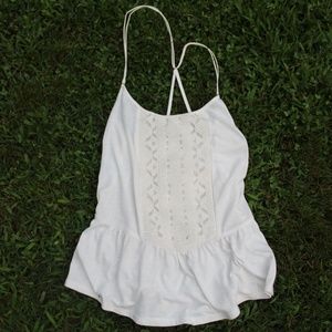 American Eagle Small White Tank
